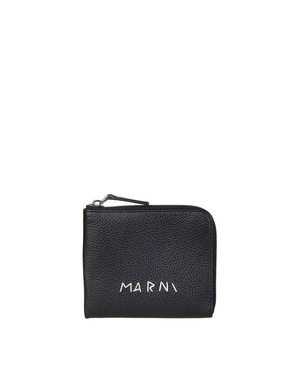 Marni Black Zip Around Wallet for men