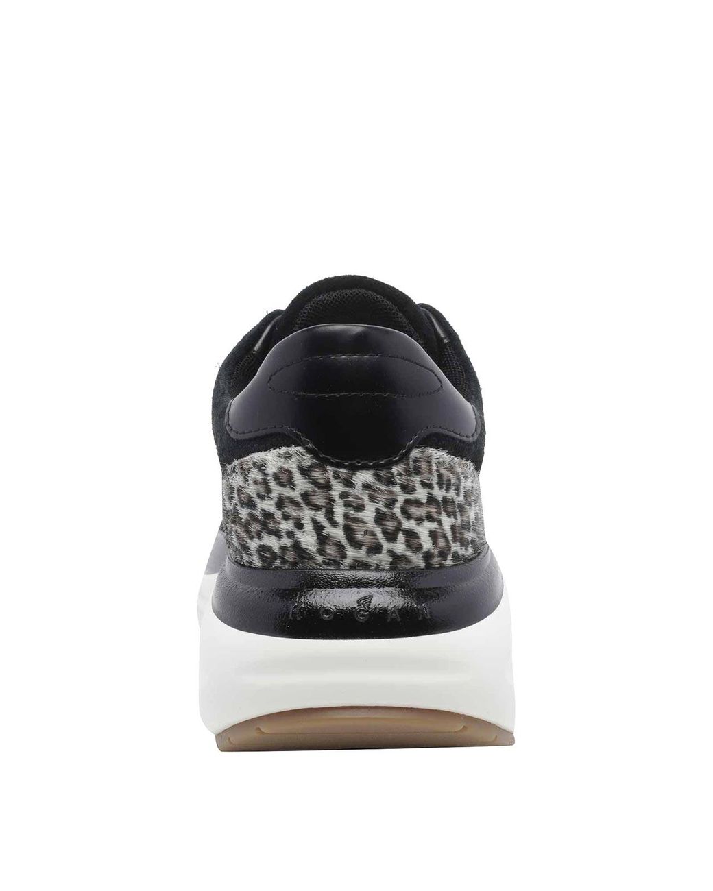 Hogan Black Maxi I Active Suede And Pony-Effect Leather Sneakers With Animal Print