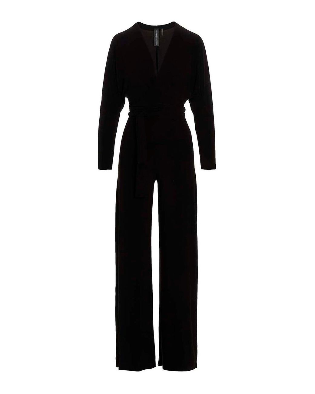 Norma Kamali Black Stretch Bodysuit Jumpsuit