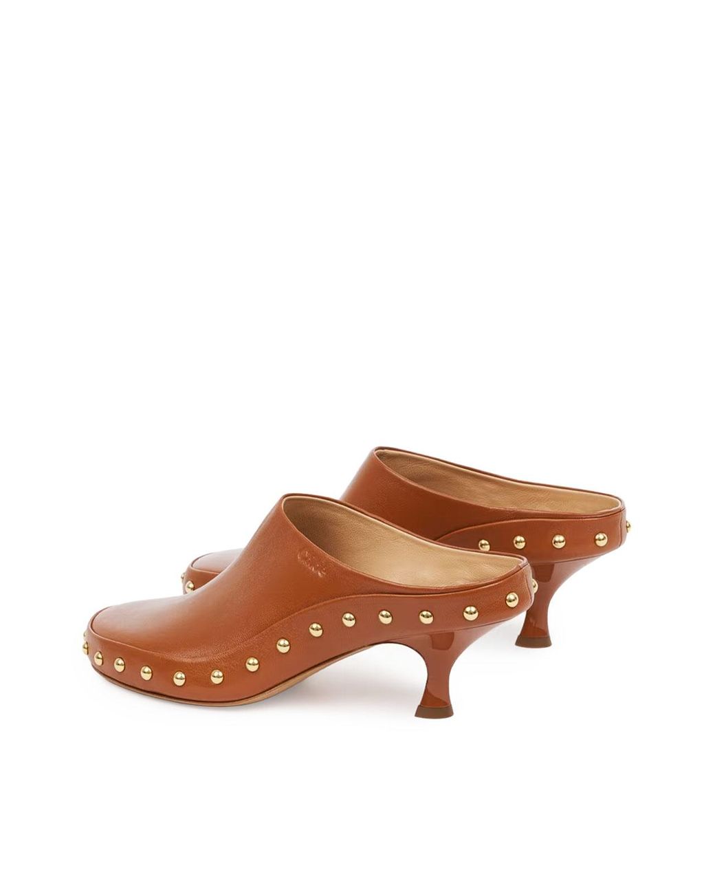 Chloé Brown Junie Heeled Mules