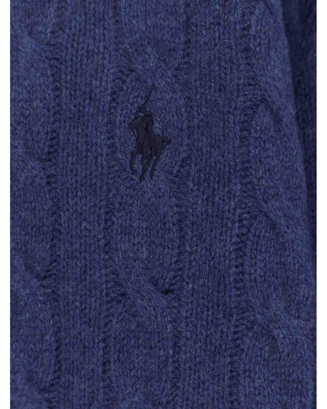 Polo Ralph Lauren Blue Wool And Cashmere Blend Sweater for men