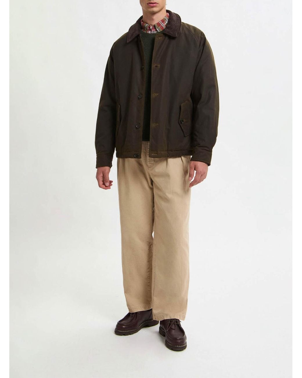 Baracuta Brown Deck Waxed Jacket for men
