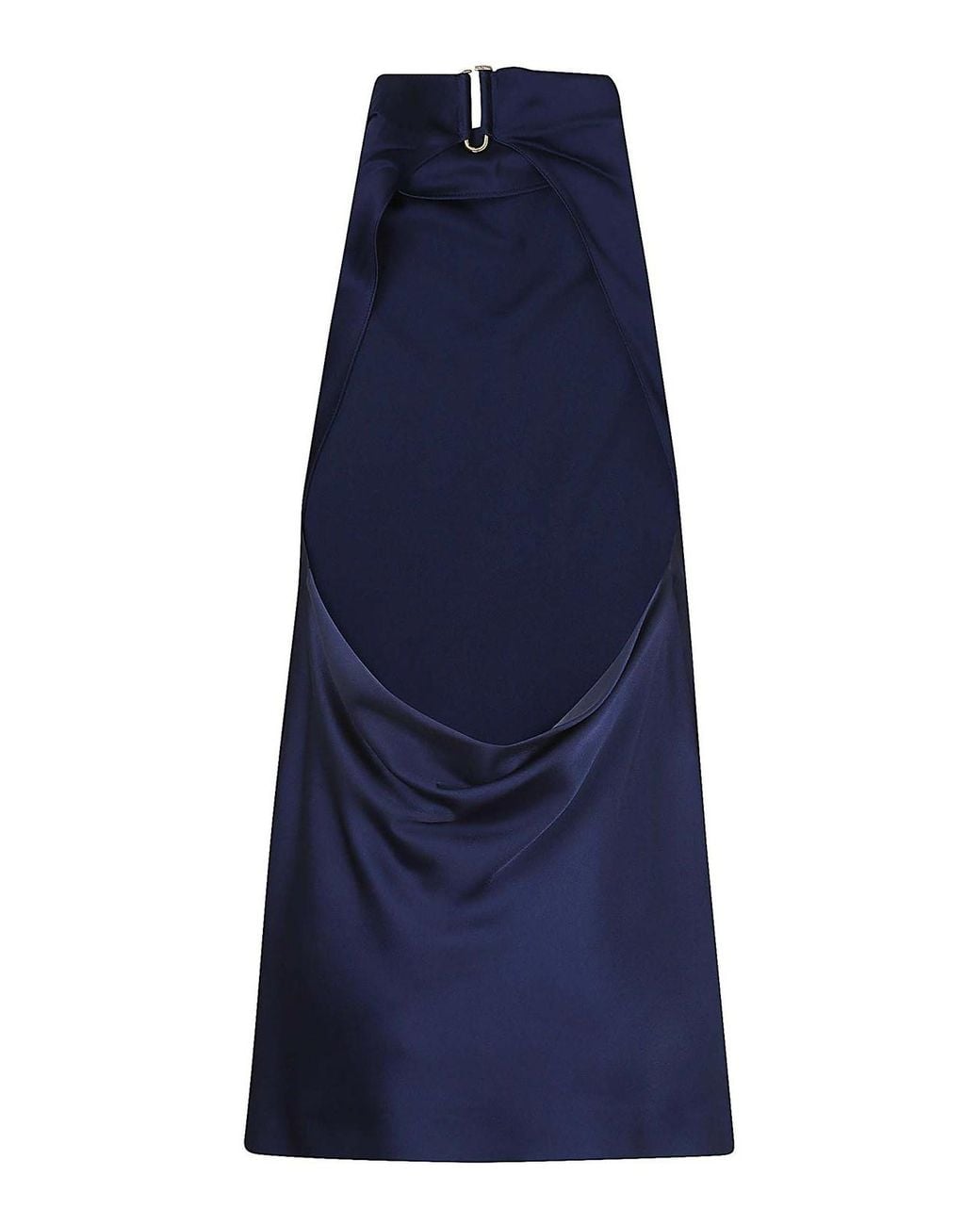 Stella McCartney Blue Satin Halterneck Top