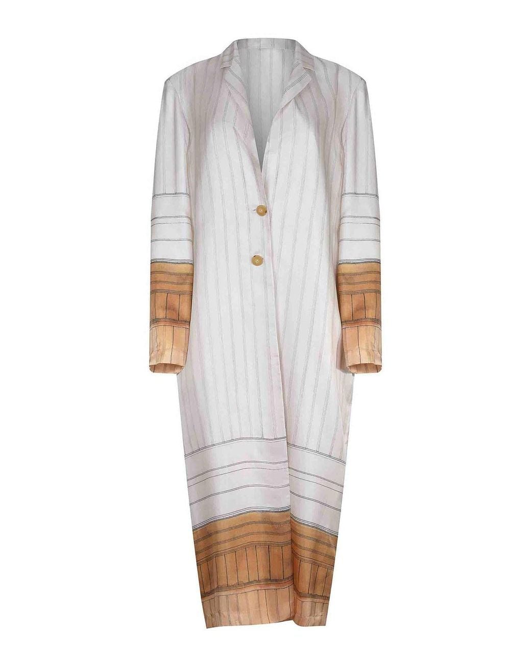 Alysi White Dress Made Of Silk