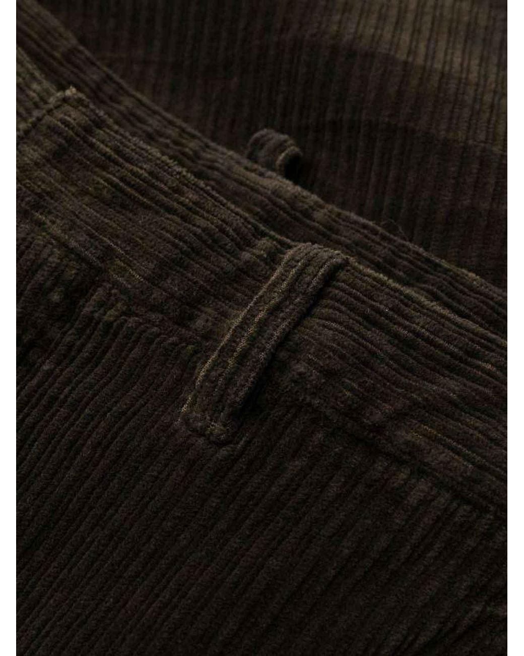 DSquared² Black Wide-Leg Corduroy Trousers