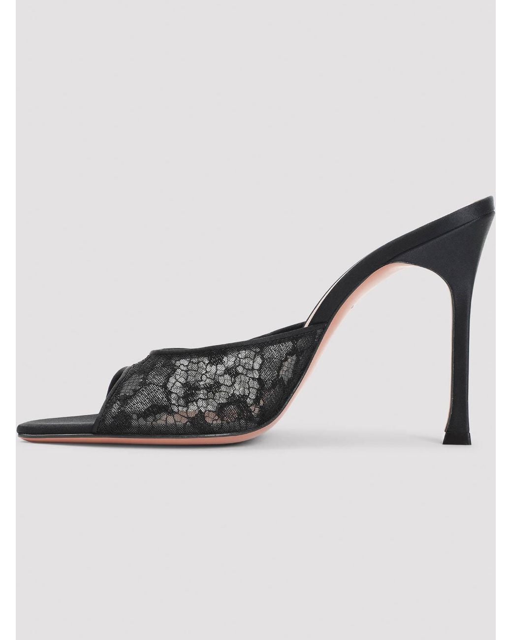AMINA MUADDI Black Alexa Lace Slipper