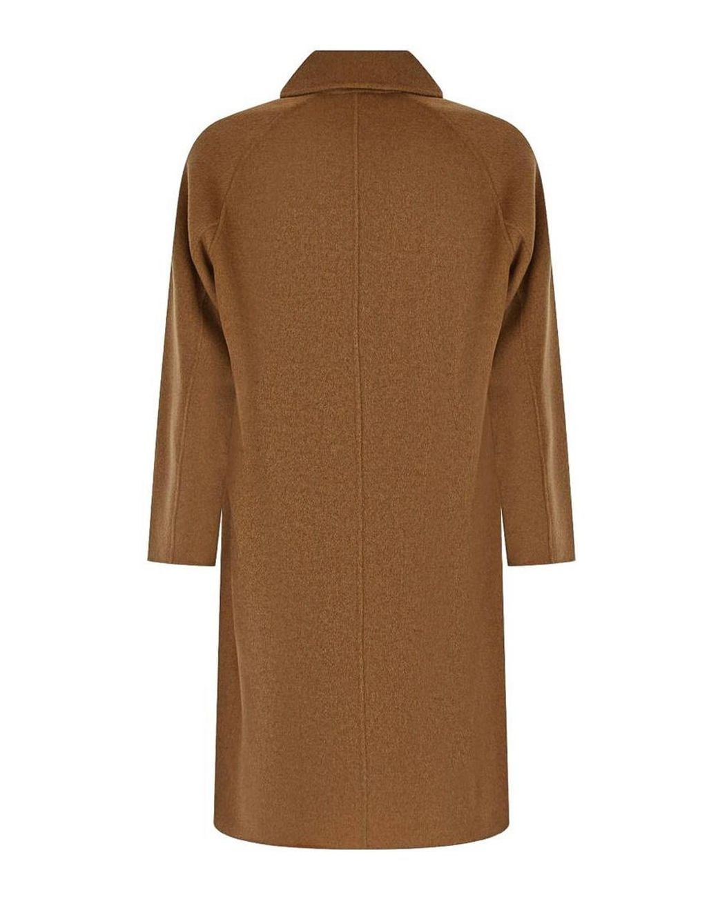 Amaranto Brown Wool And Cashmere Coat for men