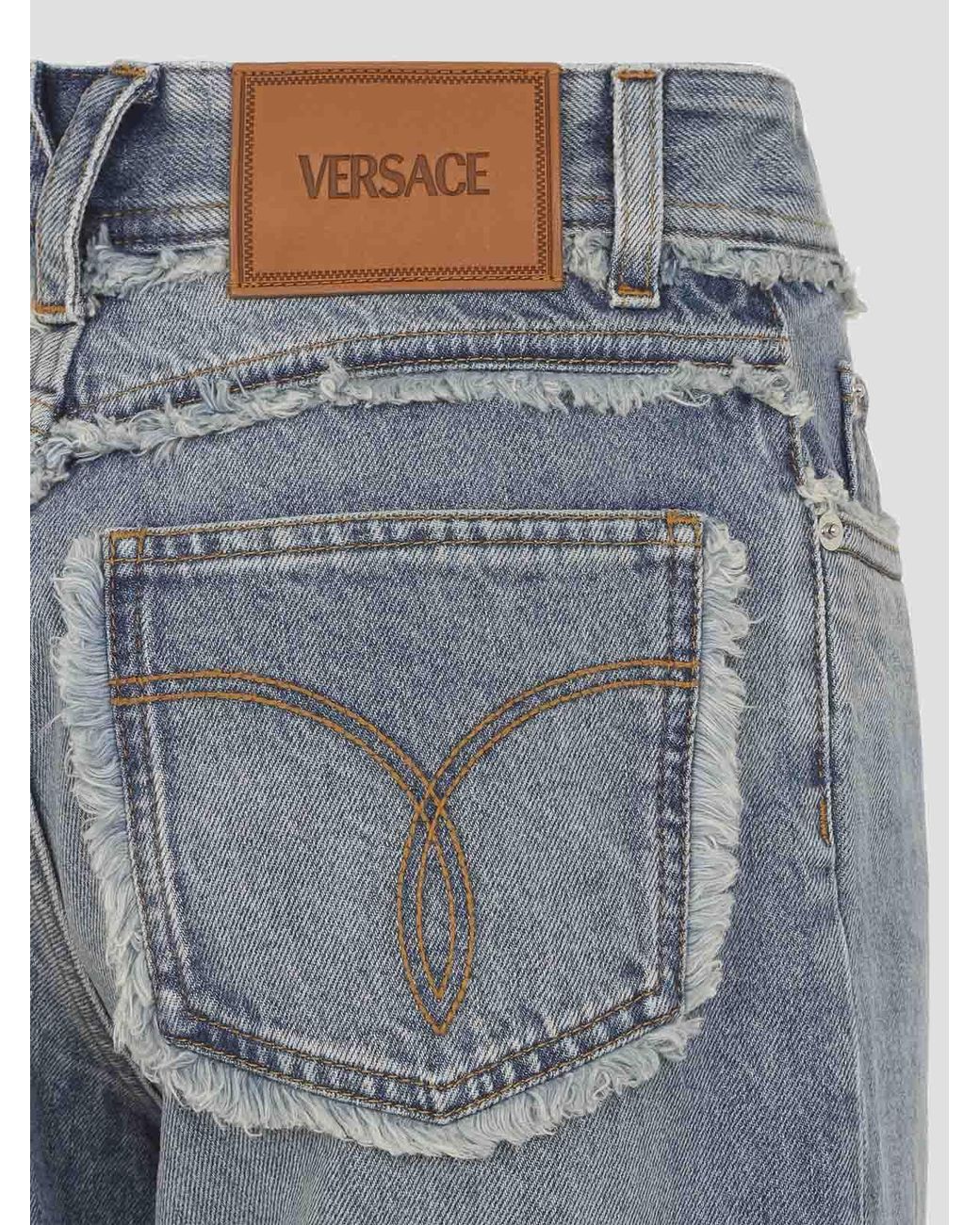 Vaqueros Rectos Versace de color Blue