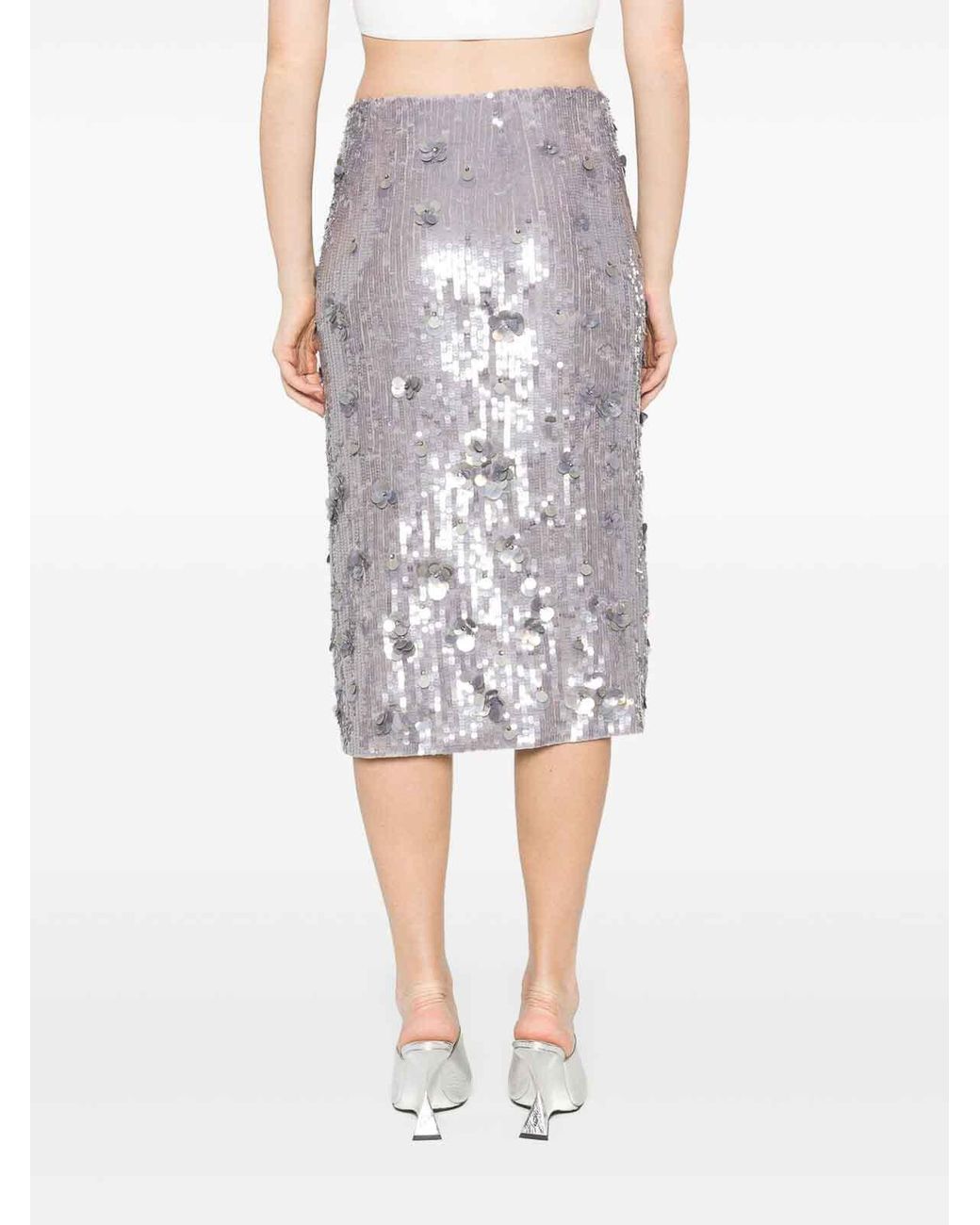 P.A.R.O.S.H. White Midi Skirts