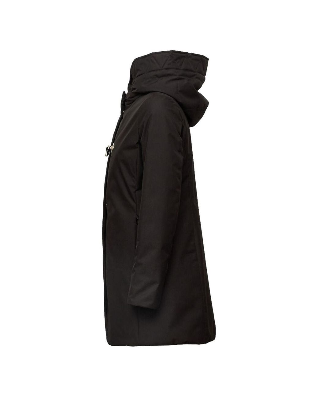 Fay Black Padded Midi Parka
