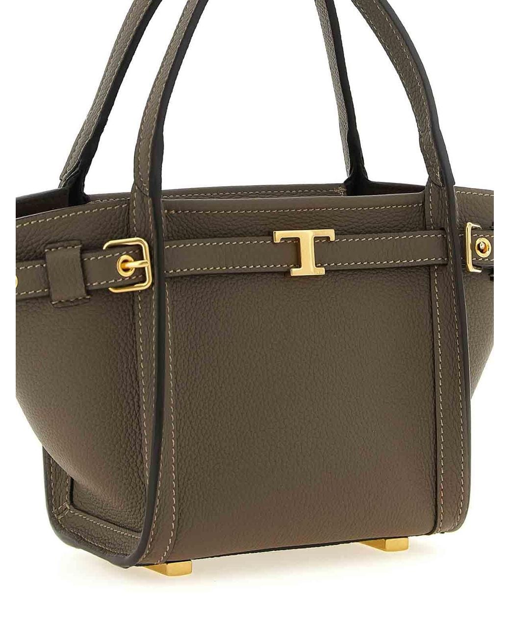 Tod's Metallic Tim' Mini Shopping Bag
