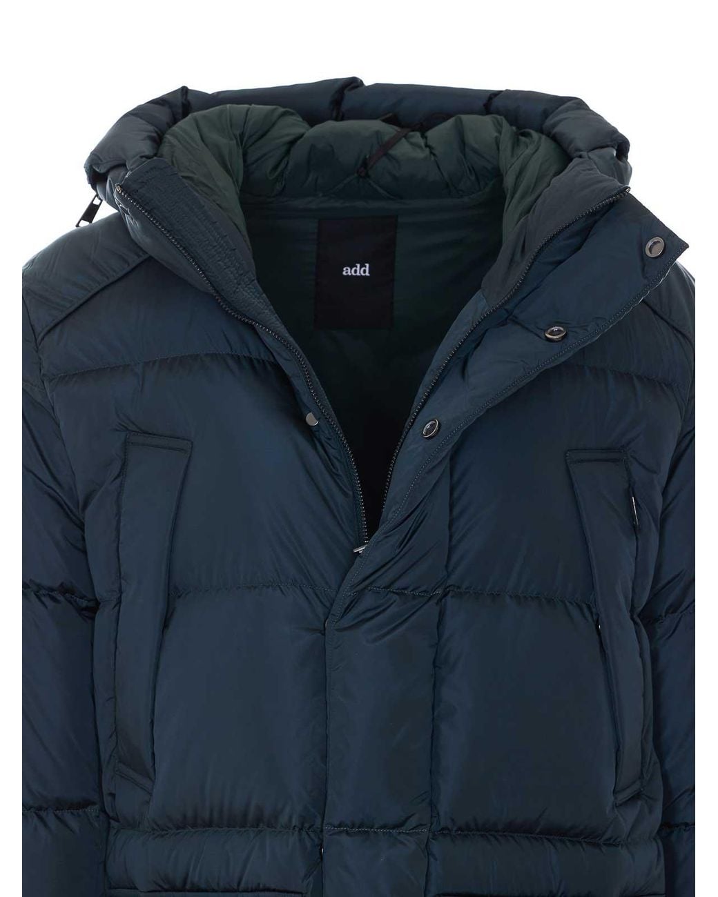 Add Blue Nylongloss Parka for men