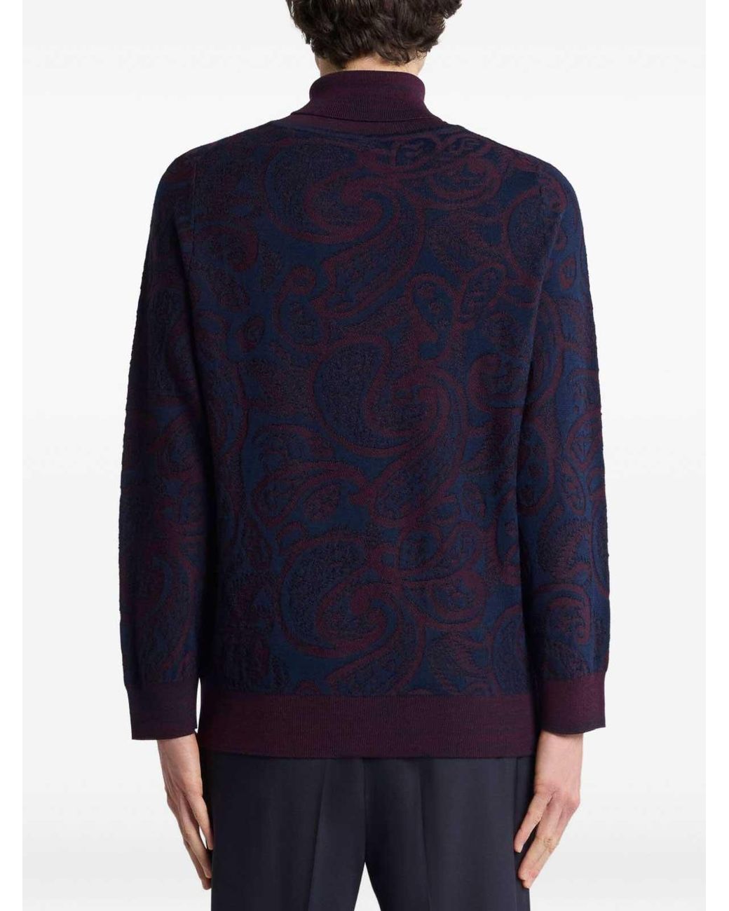 Etro Blue Turtleneck Sweater for men