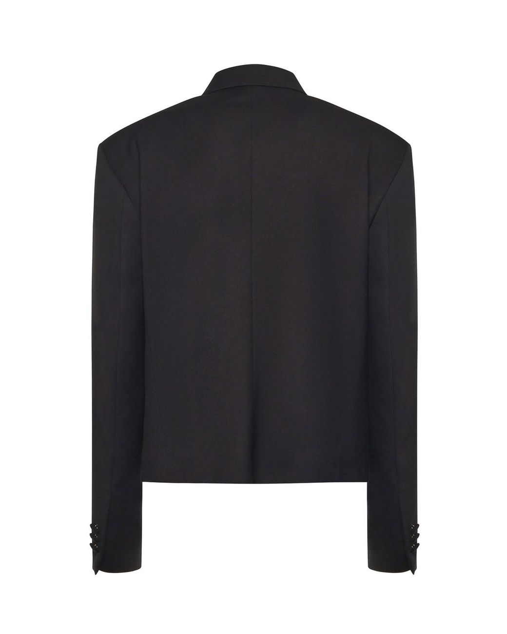 Nineminutes Black Cropped Tuxedo Blazer