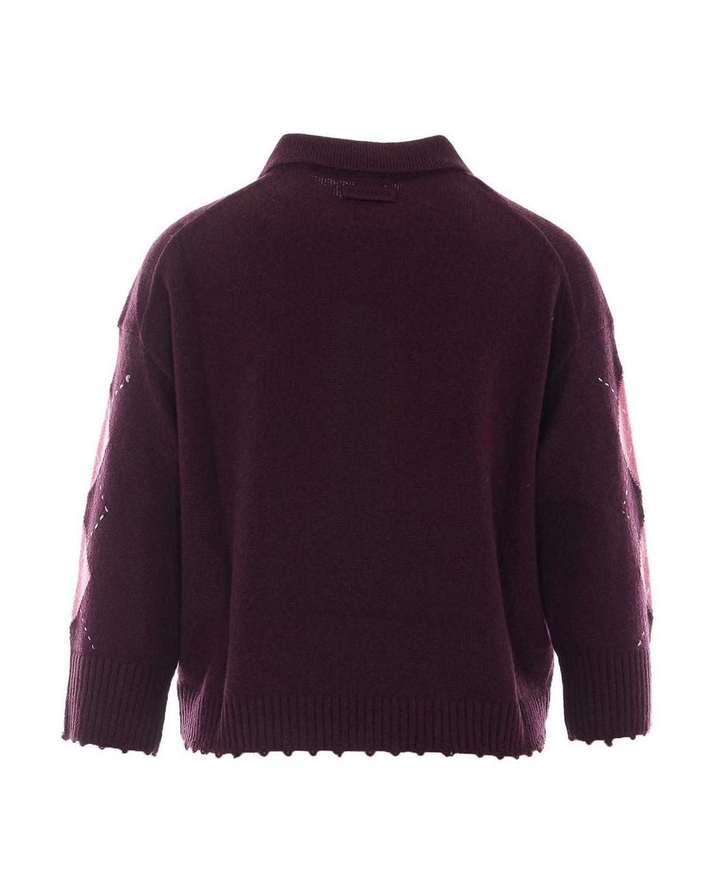 Pinko Purple Polo Sweater