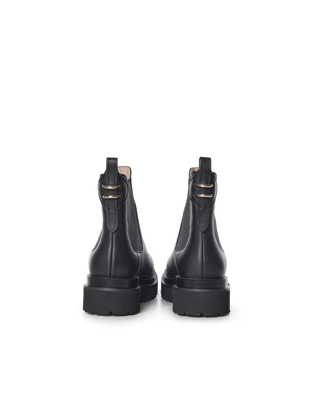 Coccinelle Black Mavery Leather Ankle Boots