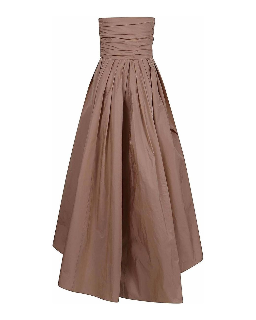 Pinko Brown Taffet Dress