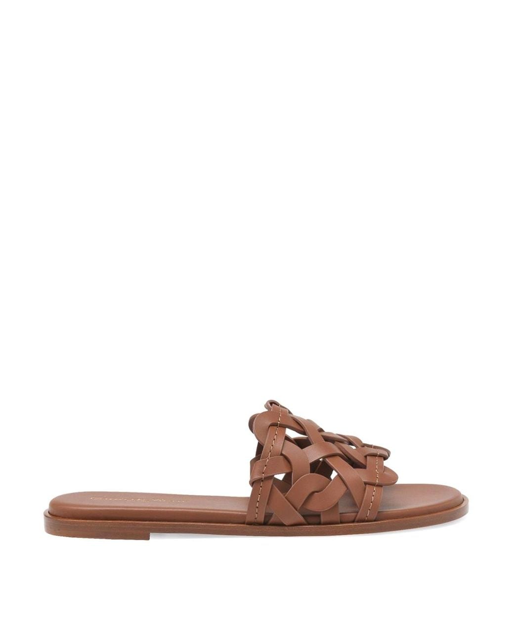 Gianvito Rossi Brown Amalfi Sandals