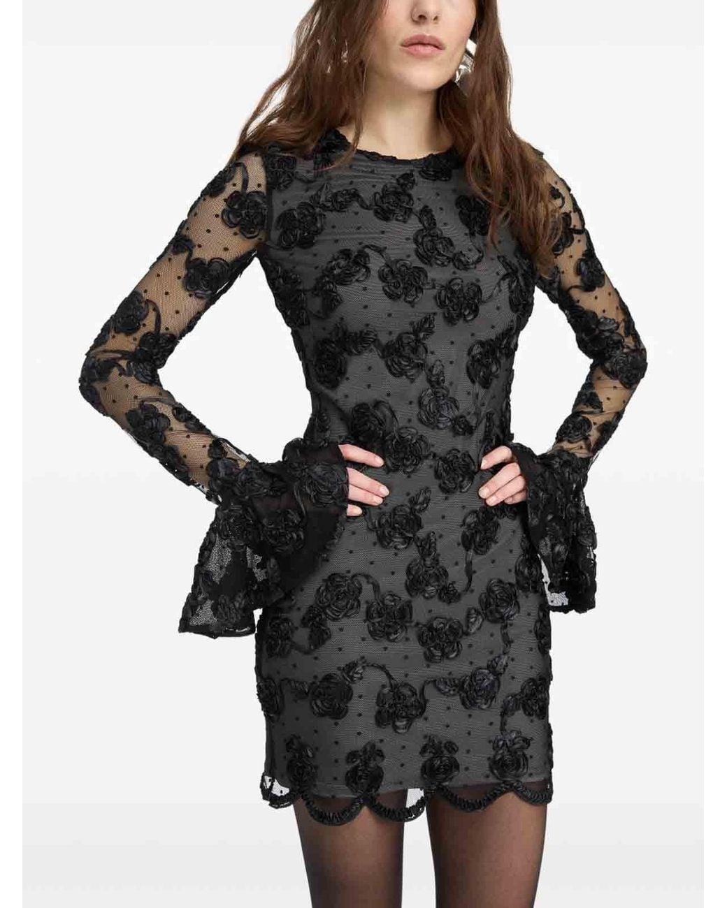 ROTATE BIRGER CHRISTENSEN Black Mini Dress
