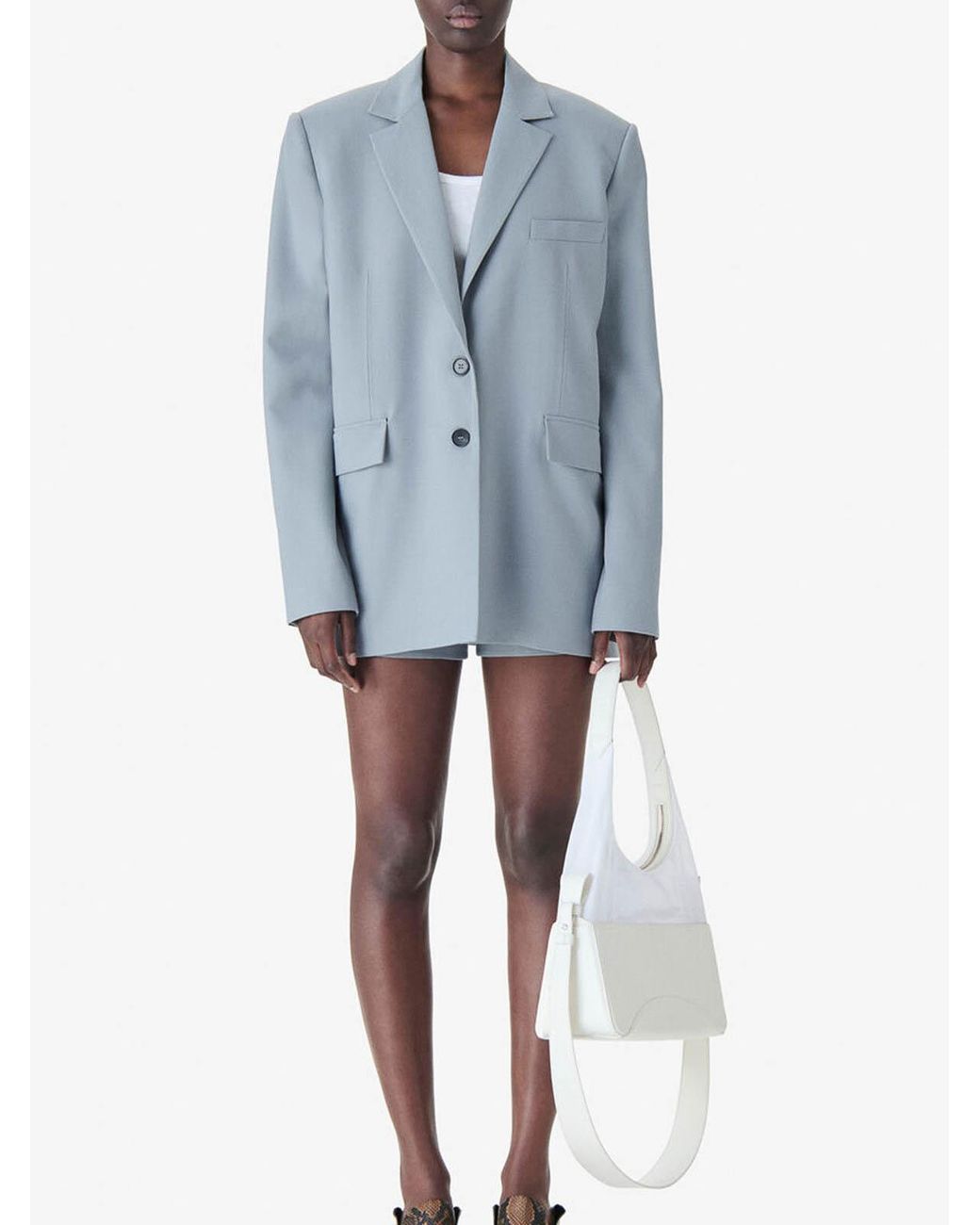 IRO Blue Single-Breasted Jacket