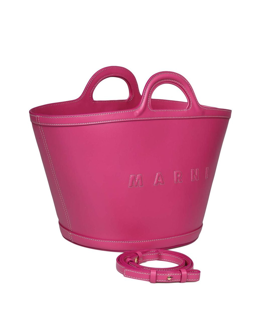 Bolso Shopping Marni de color Pink