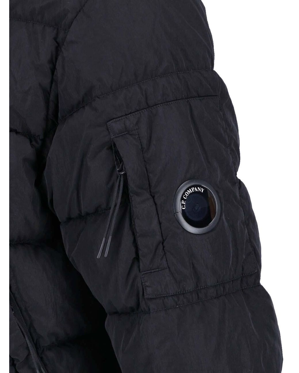 C P Company Black Padded Down Jacket for men