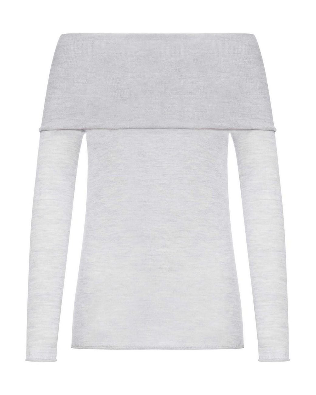 Roberto Collina White U-Boot-Pullover
