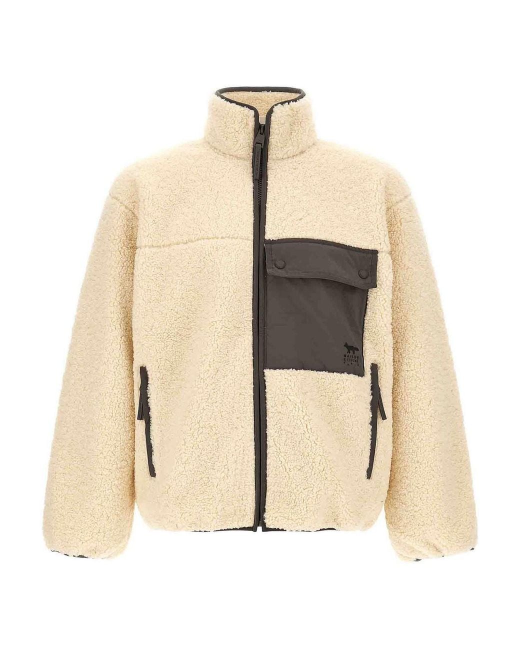 Maison Kitsuné Natural Bouclette Fleece Jacket for men