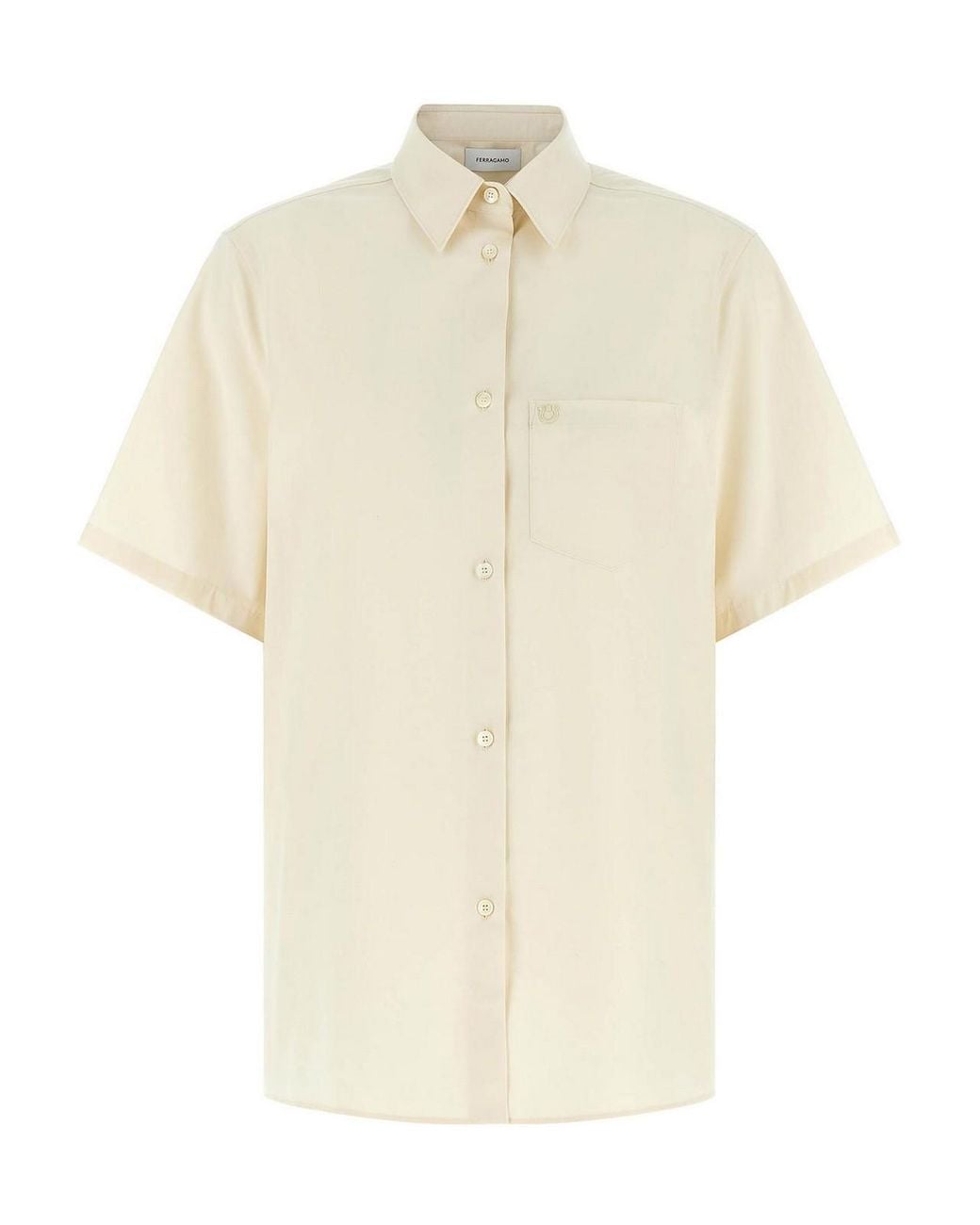 Ferragamo White Hemd
