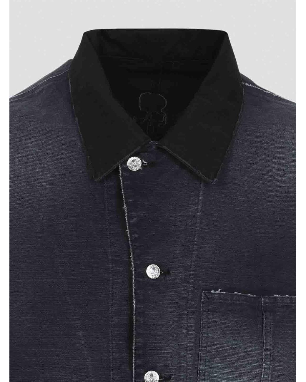 MASTERMIND WORLD Blue Utility Jacket for men