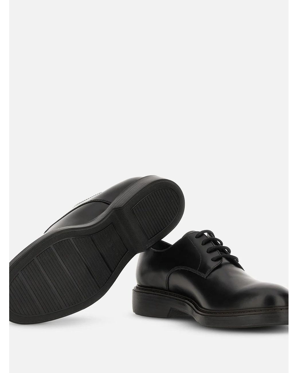 Hogan Black H704 Derby for men