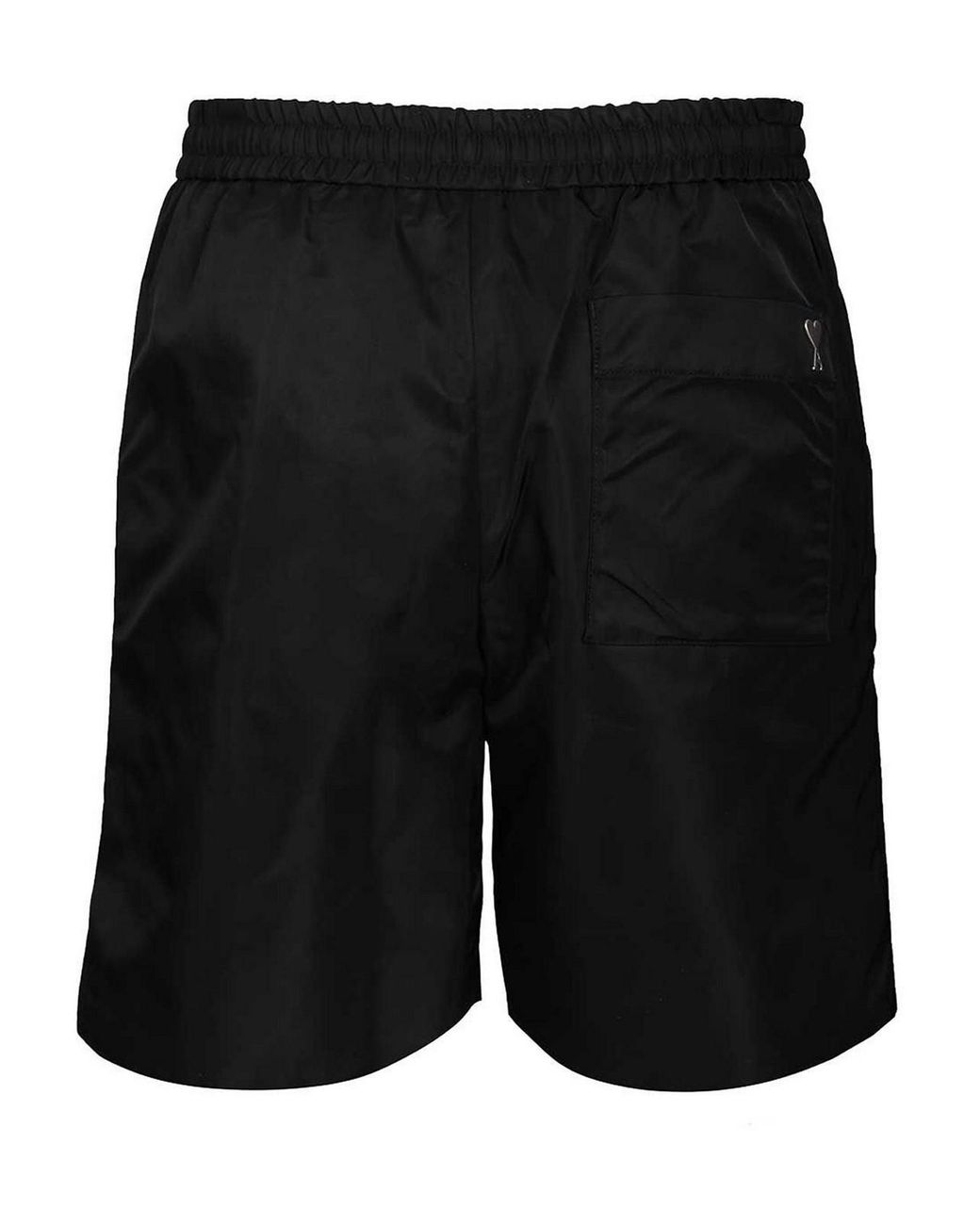 AMI Black Ami Shorts With Elasticated Waist for men