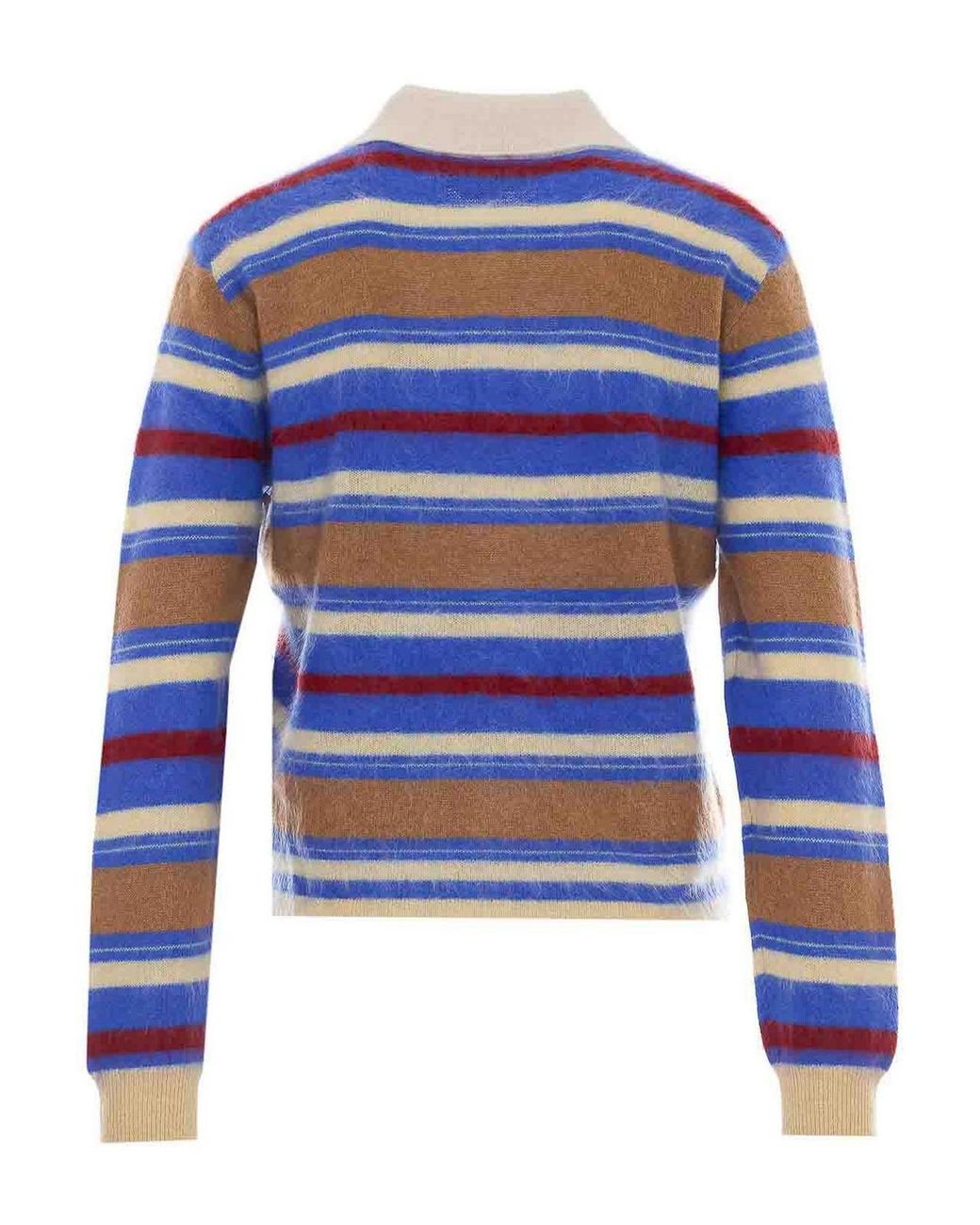 Guest In Residence Blue Grizzly Striped Polo