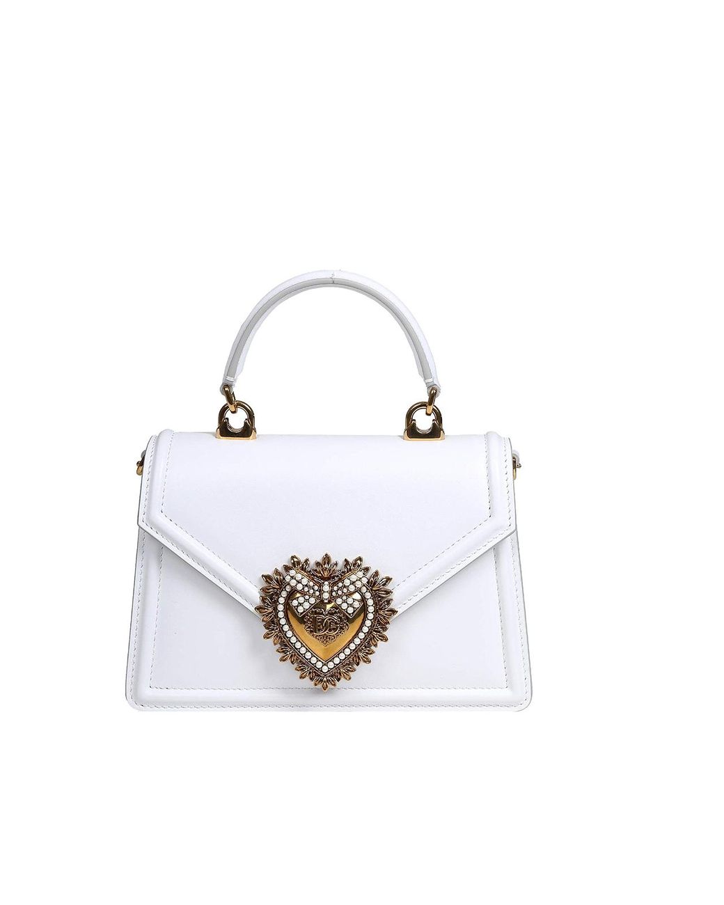 Borsa Devotion Piccola di Dolce & Gabbana in White