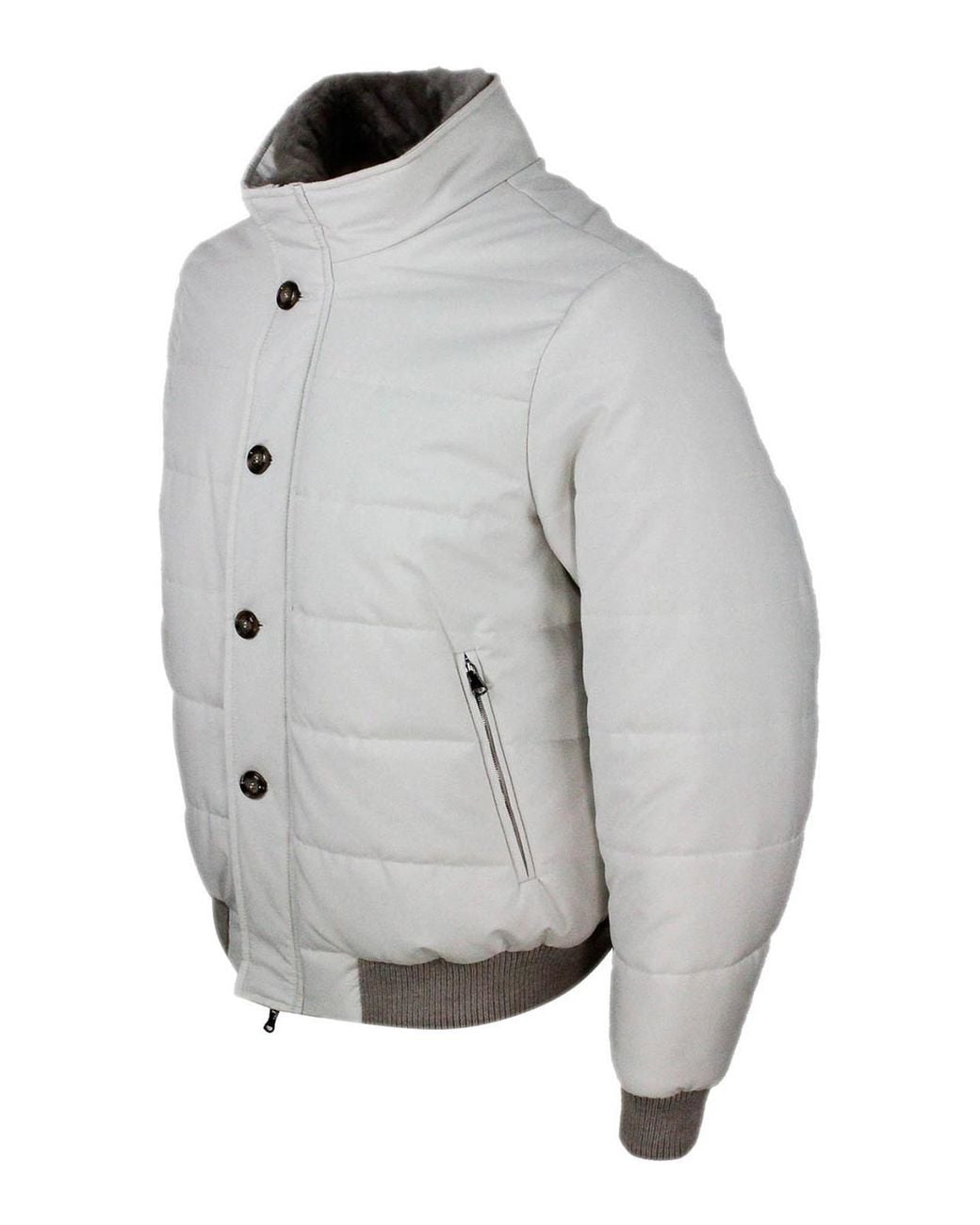 Barba Napoli Gray Down Jacket for men