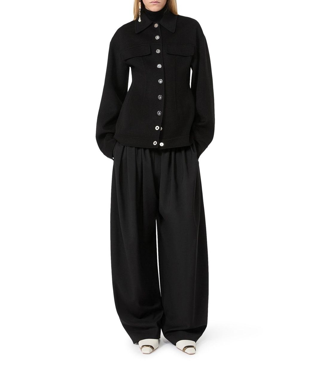 Sportmax Black Shaped Overshirt