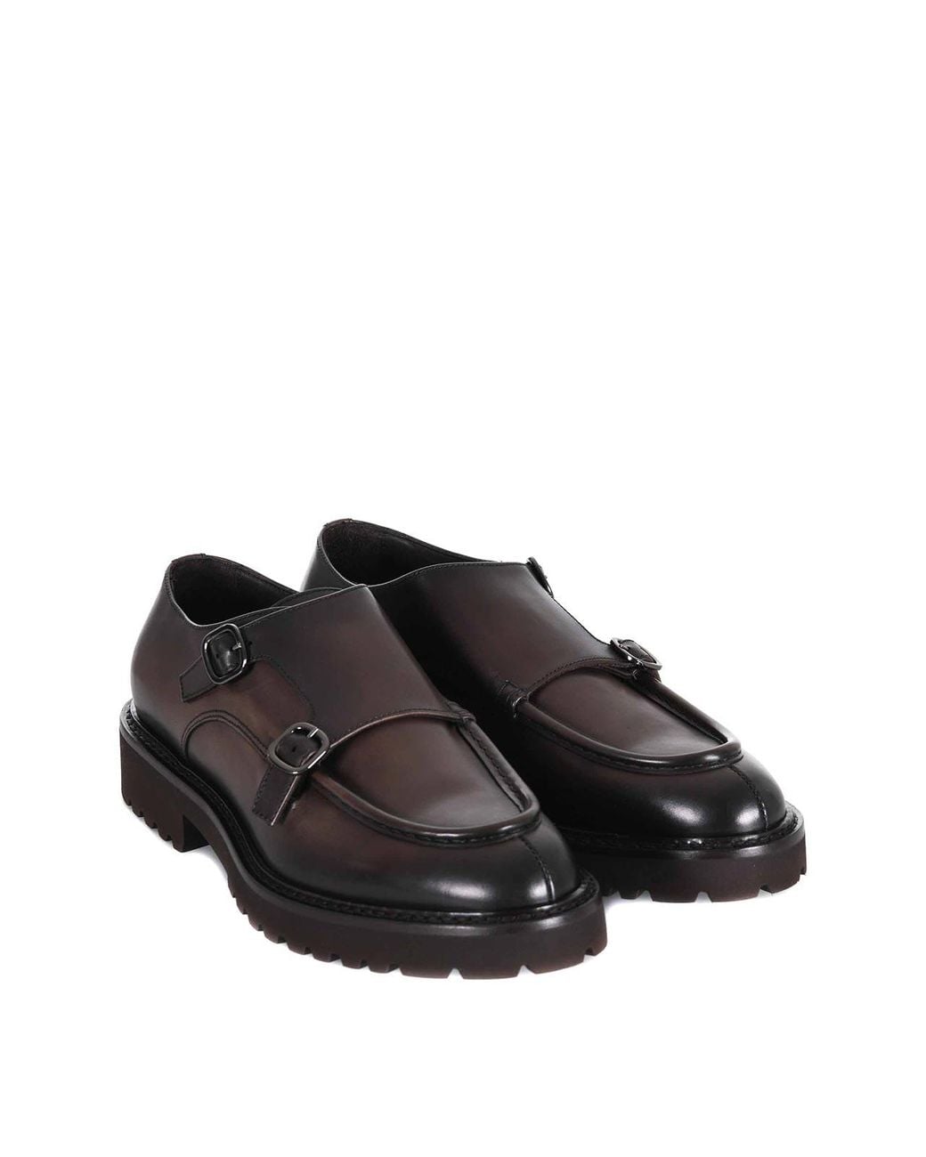 Doucal's Brown Doucals Leather Loafers for men