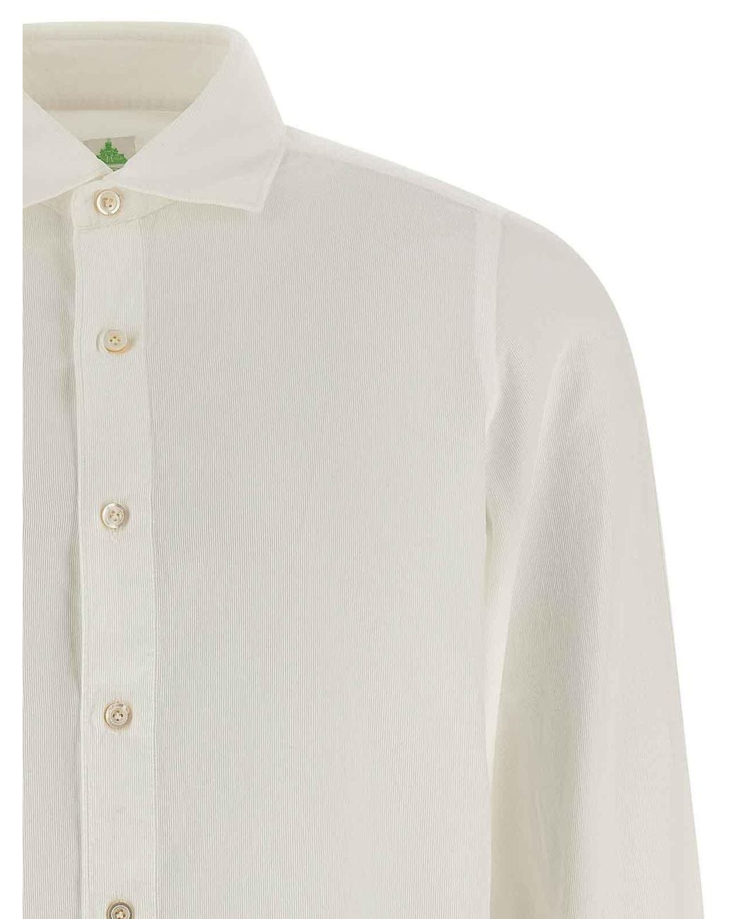 Finamore 1925 White Gaeta' Shirt for men