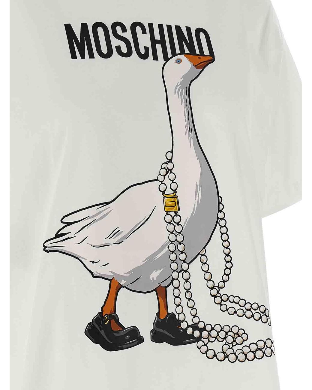 Moschino Gray 'Goose' T-Shirt