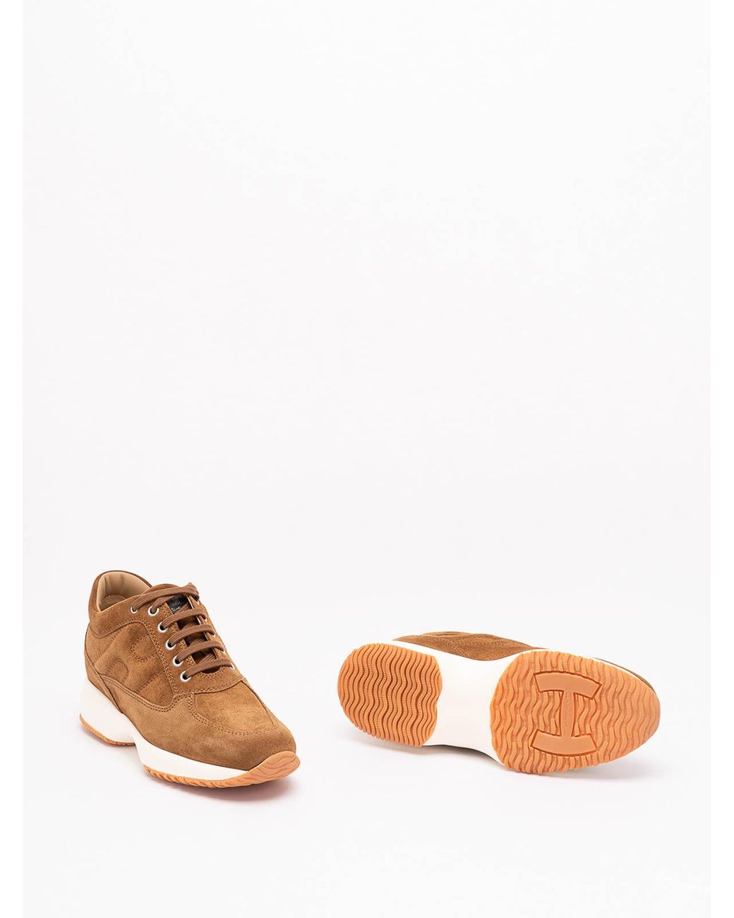 Hogan Brown Interactive Sneakers
