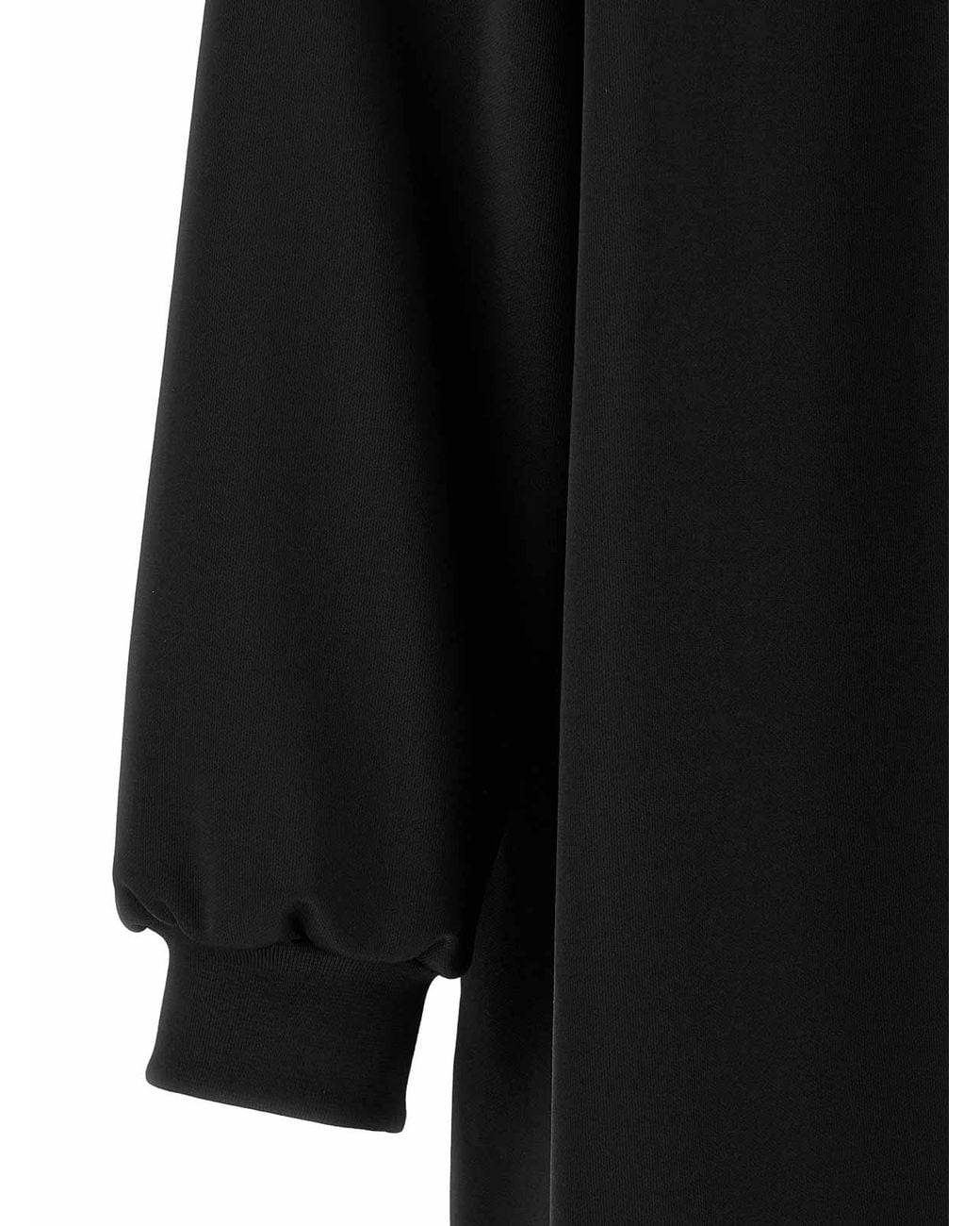 DI.LA3 PARI' Black Coda Lunga Sweatshirt