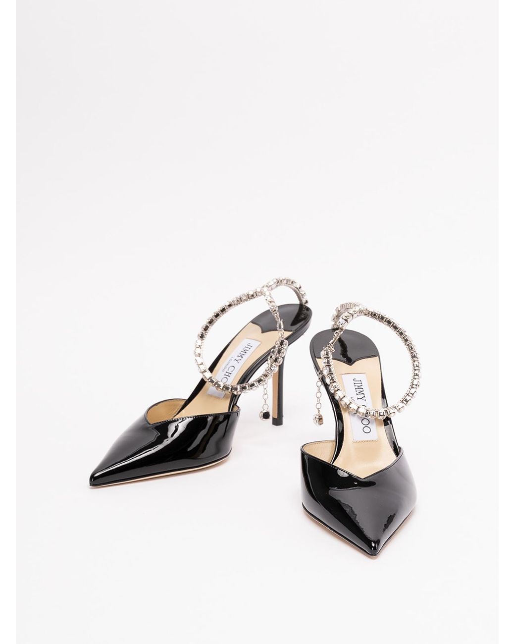 Jimmy Choo Metallic Saeda 90 Court Shoes