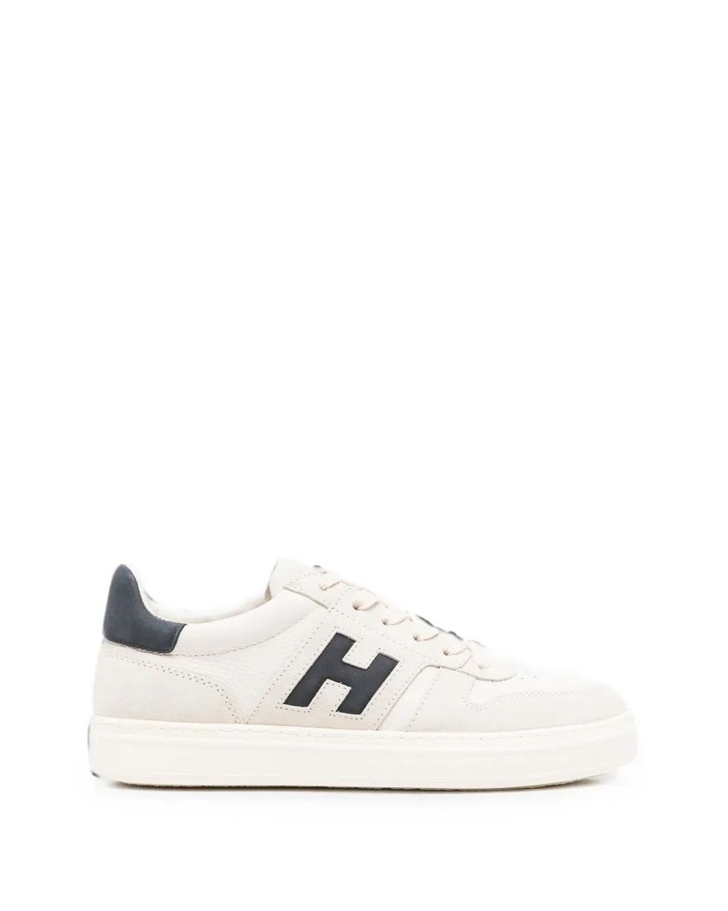 Hogan White H668 Leather Sneakers for men