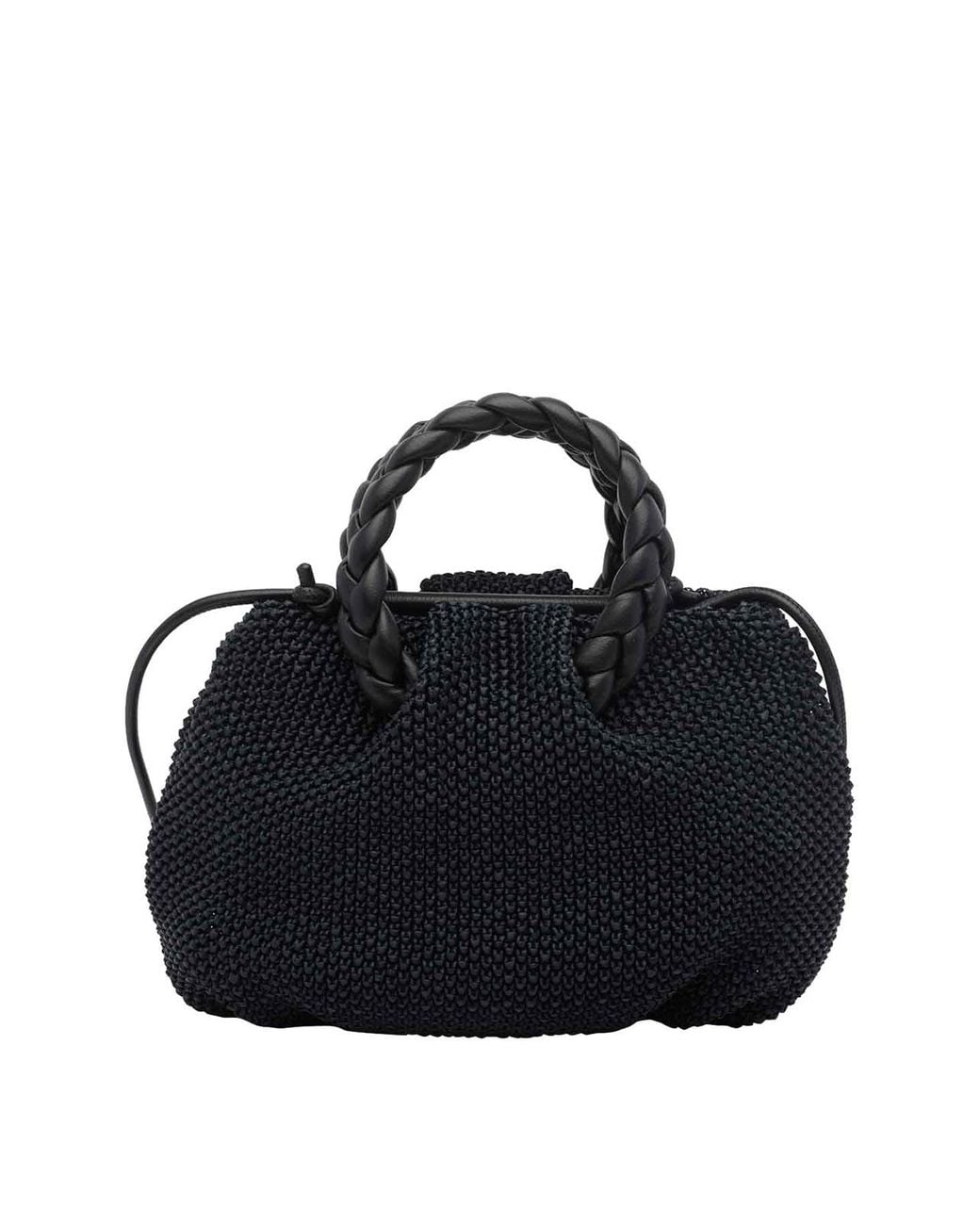 Hereu Blue Rafia Bombom Handbag
