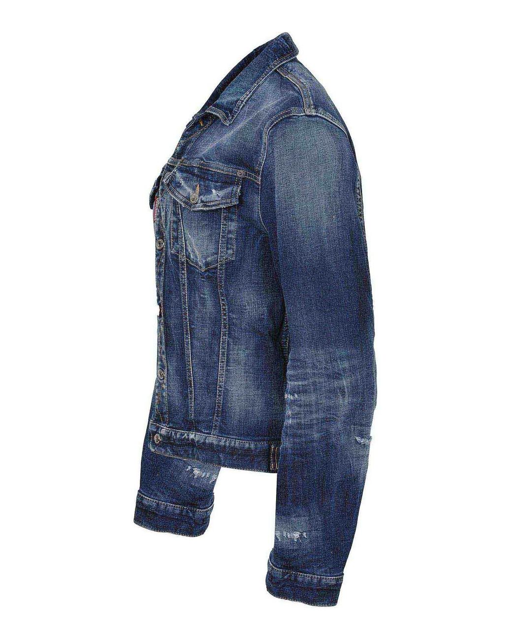 DSquared² Blue Jacket Made Of Denim