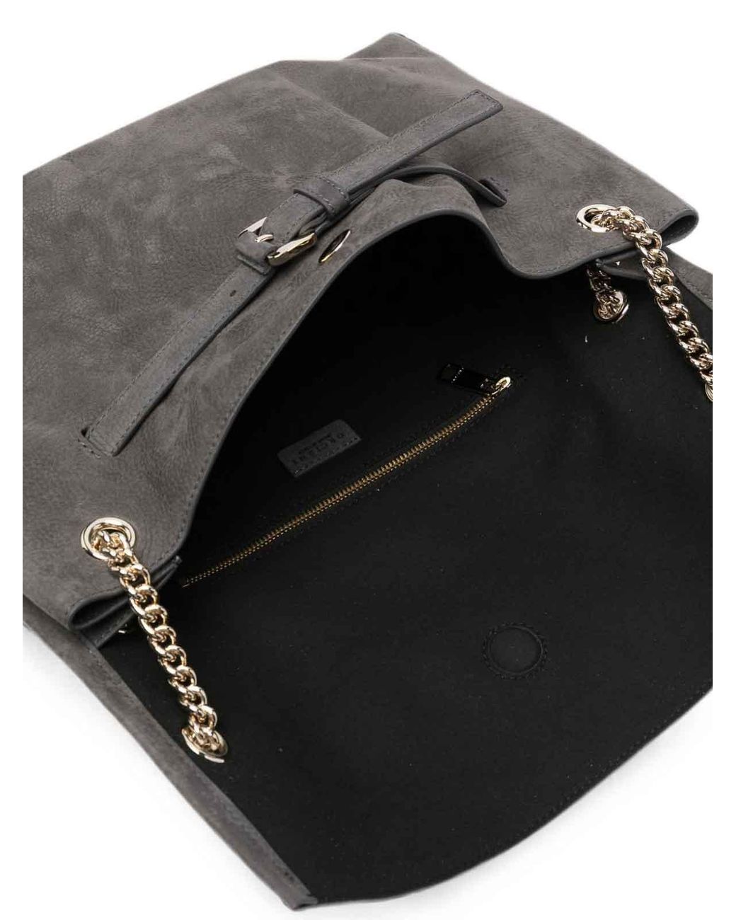 Orciani Black Venus Nabucco Midi Leather Shoulder Bag