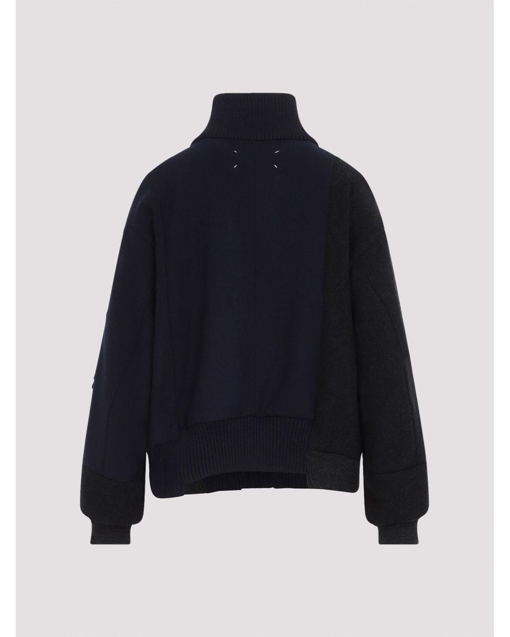Maison Margiela Blue Maison Margela Reversible Spliced Bomber