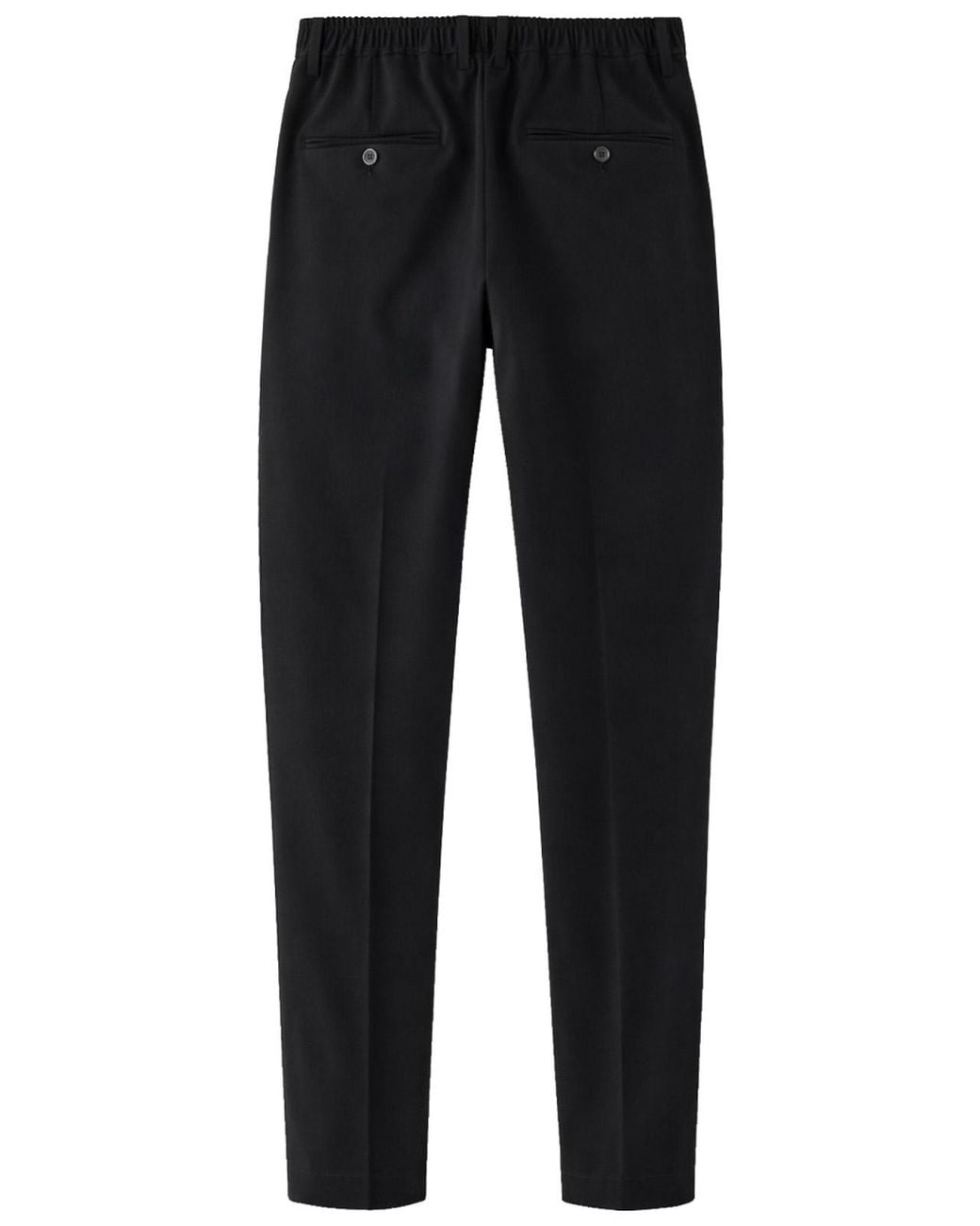 Dolce & Gabbana Black Straight Wool Pants for men