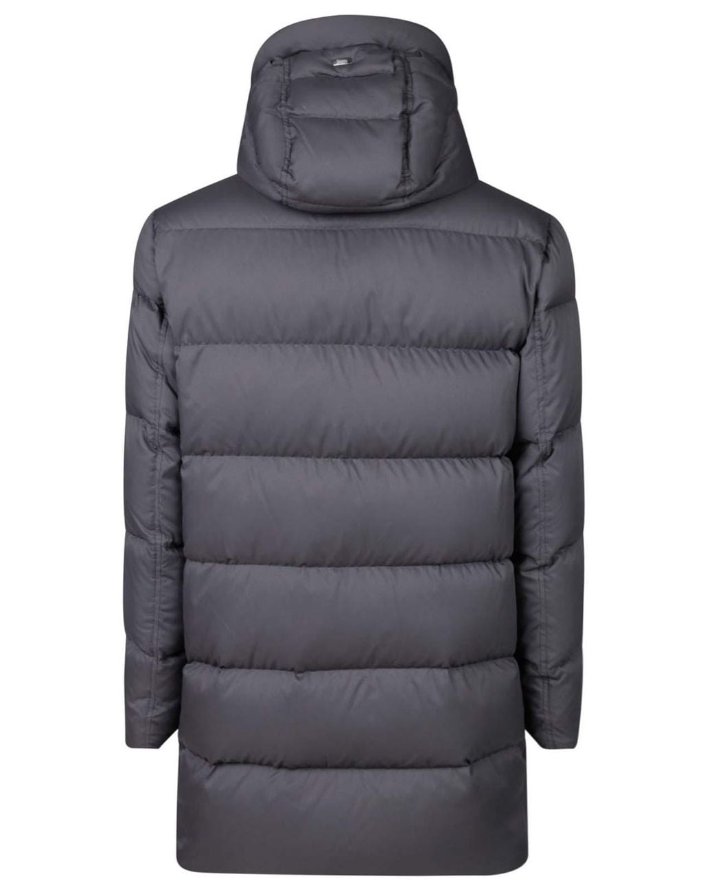 Herno Blue Woven Half Coat for men
