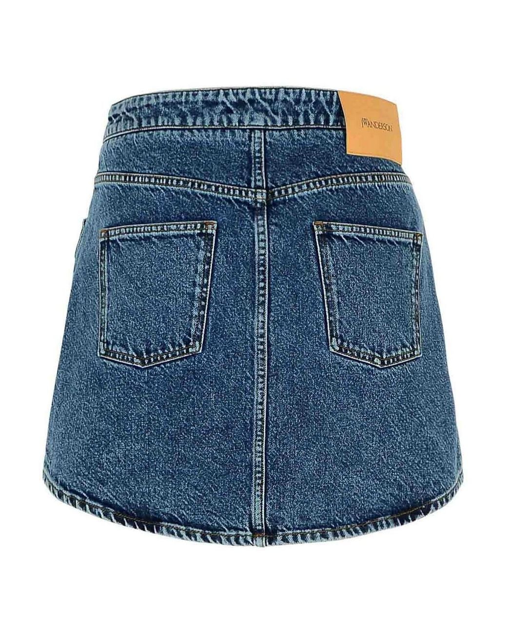 J.W. Anderson Blue Denim Miniskirt
